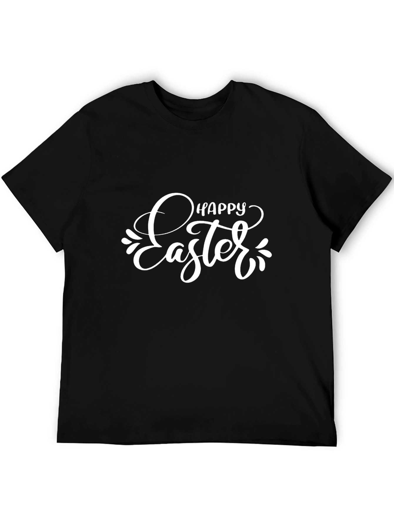Happy Easter Black T-Shirt | Holiday Celebration