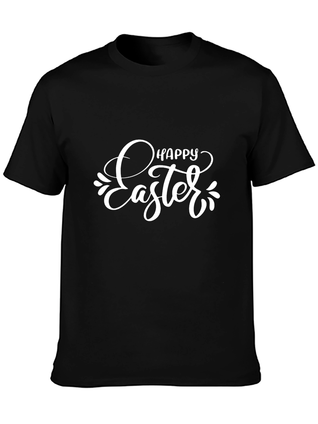 Happy Easter Black T-Shirt | Holiday Celebration