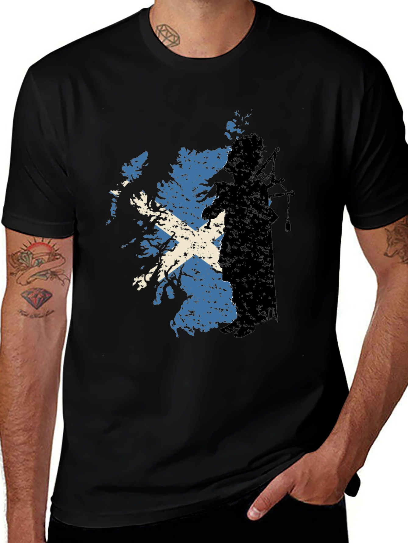 Scottish Pride Black T-Shirt