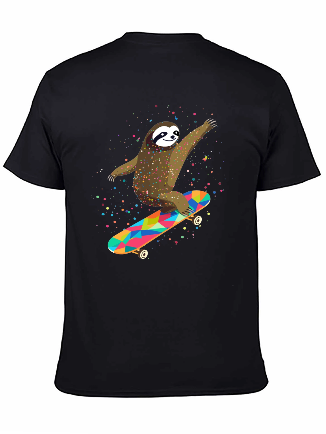 Sloth Skateboarder Graphic Tee - Fun & Unique Design