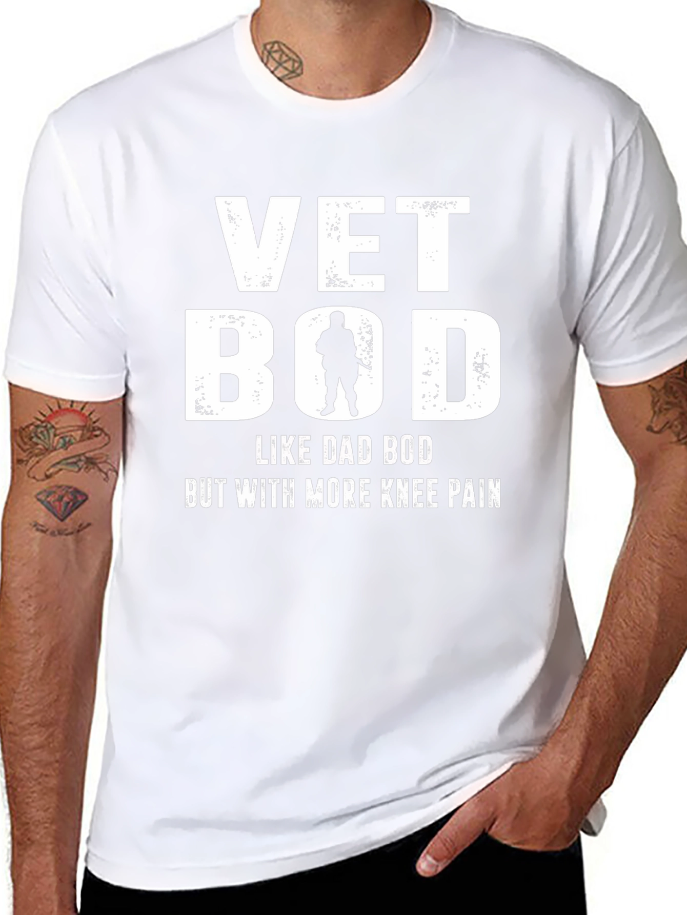 Vet Bod T-Shirt - Military Veteran Humor Tee