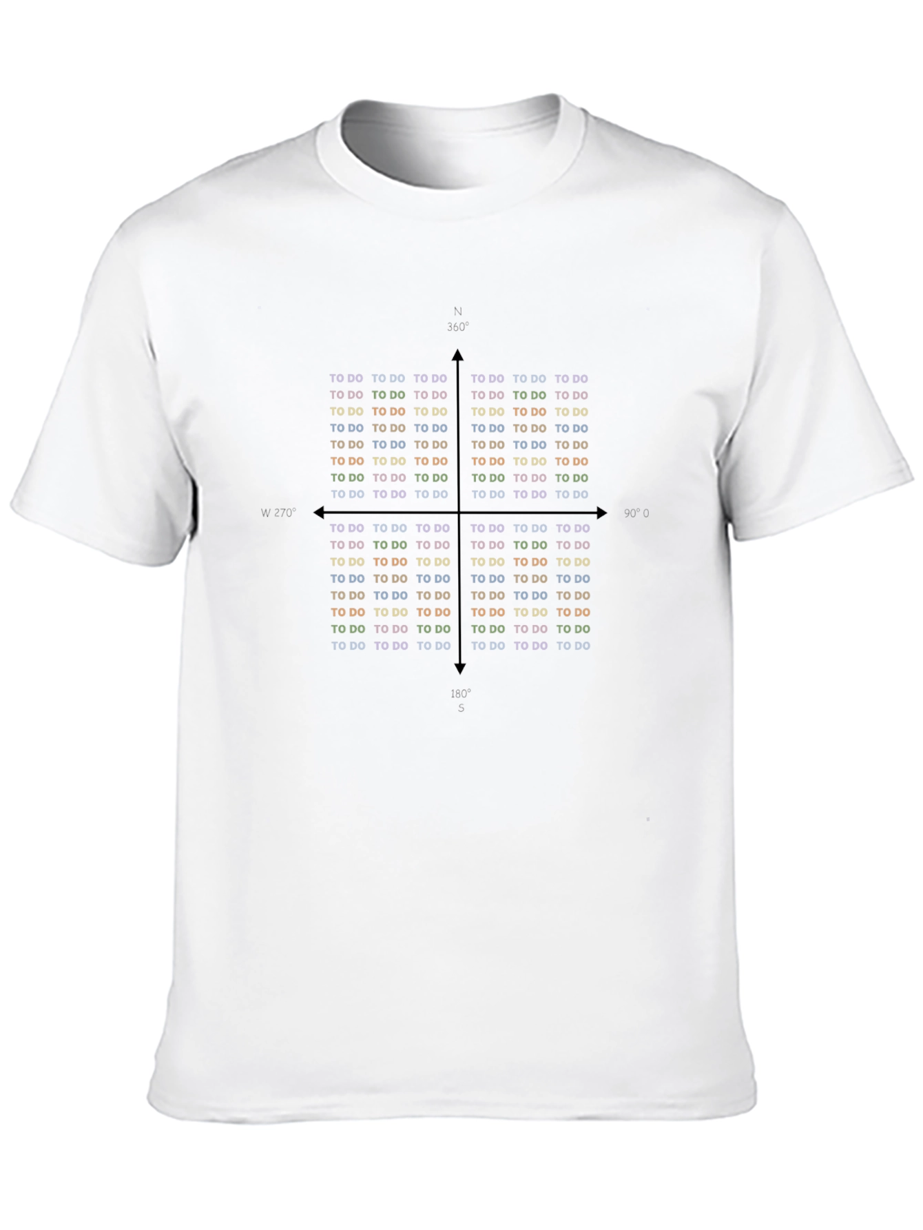 TO DO Grid Graphic Print T-Shirt
