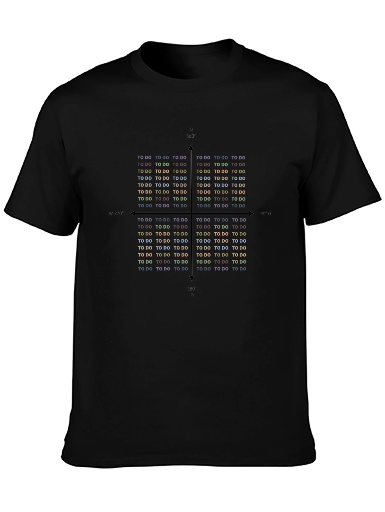 TO DO Grid Graphic Print T-Shirt