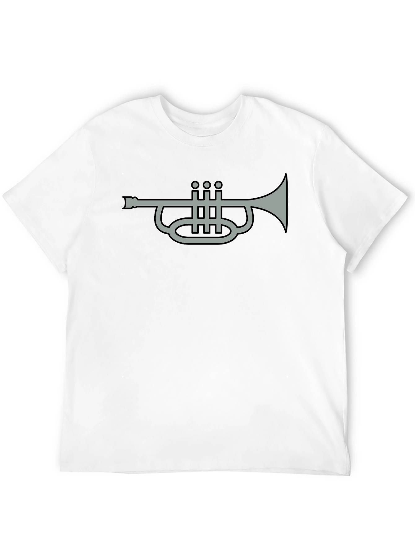 Trumpet Graphic Tee - Black Casual Shirt