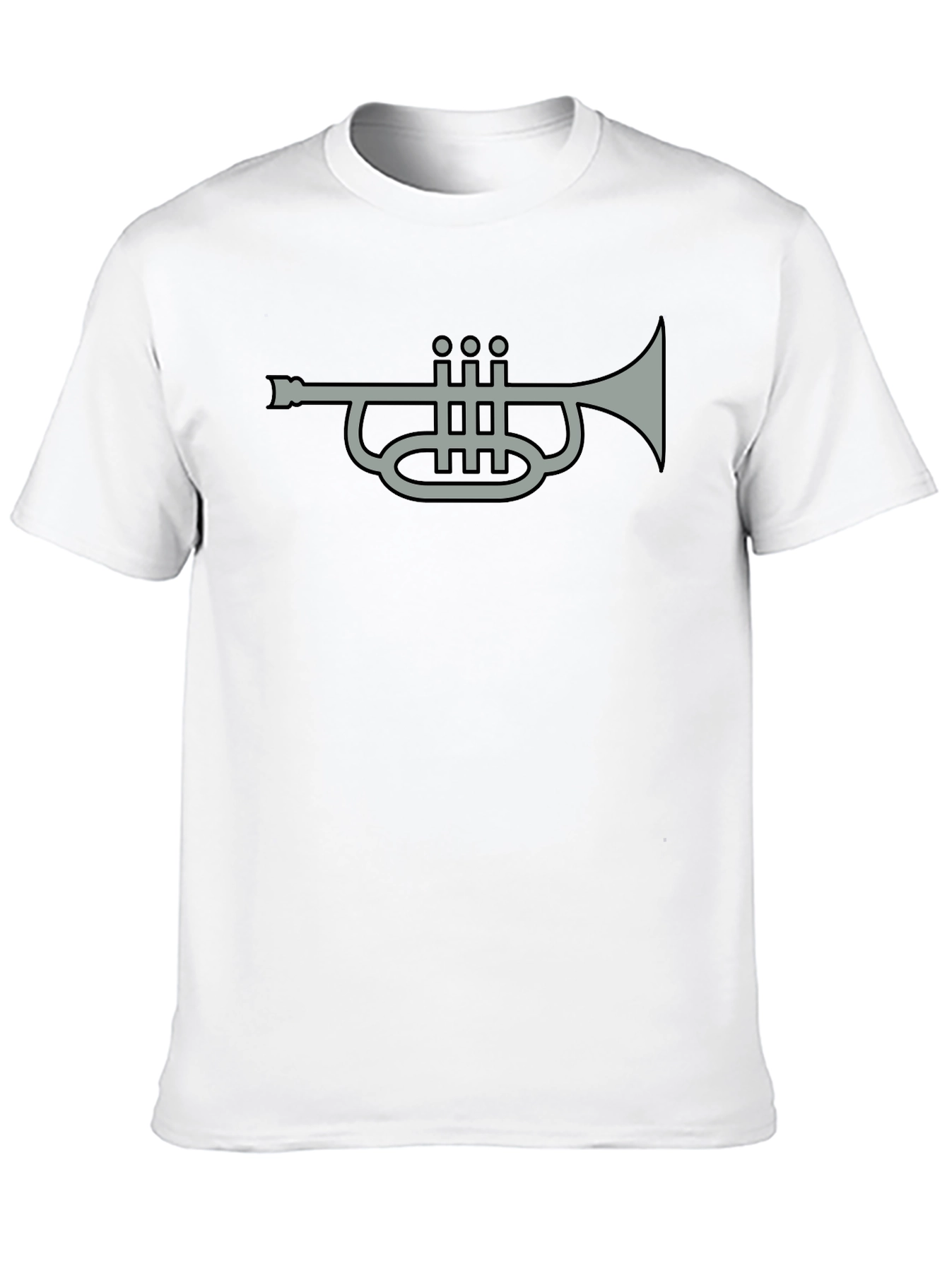 Trumpet Graphic Tee - Black Casual Shirt
