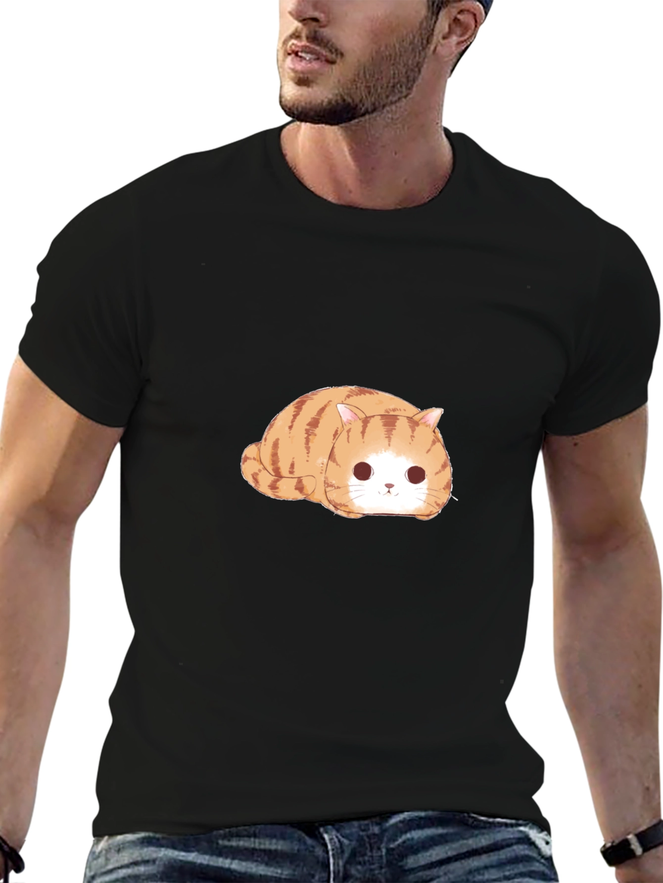 Cute Tabby Cat T-Shirt - Relaxed Fit