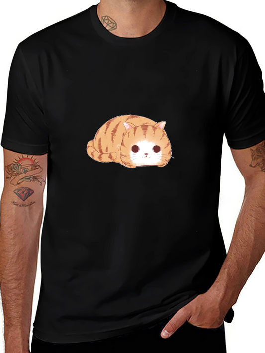 Cute Tabby Cat T-Shirt - Relaxed Fit