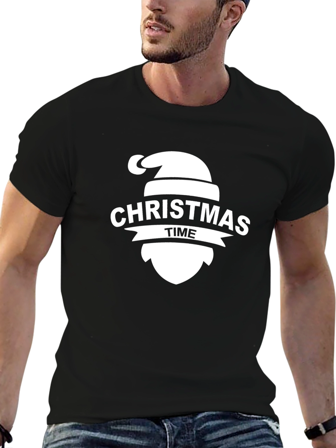 Festive Christmas Time Graphic T-Shirt
