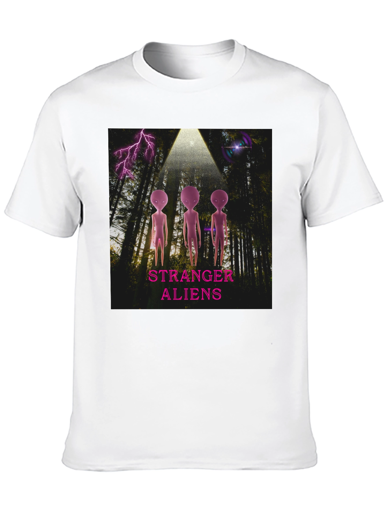 Stranger Aliens Graphic T-Shirt - Black Cotton Tee