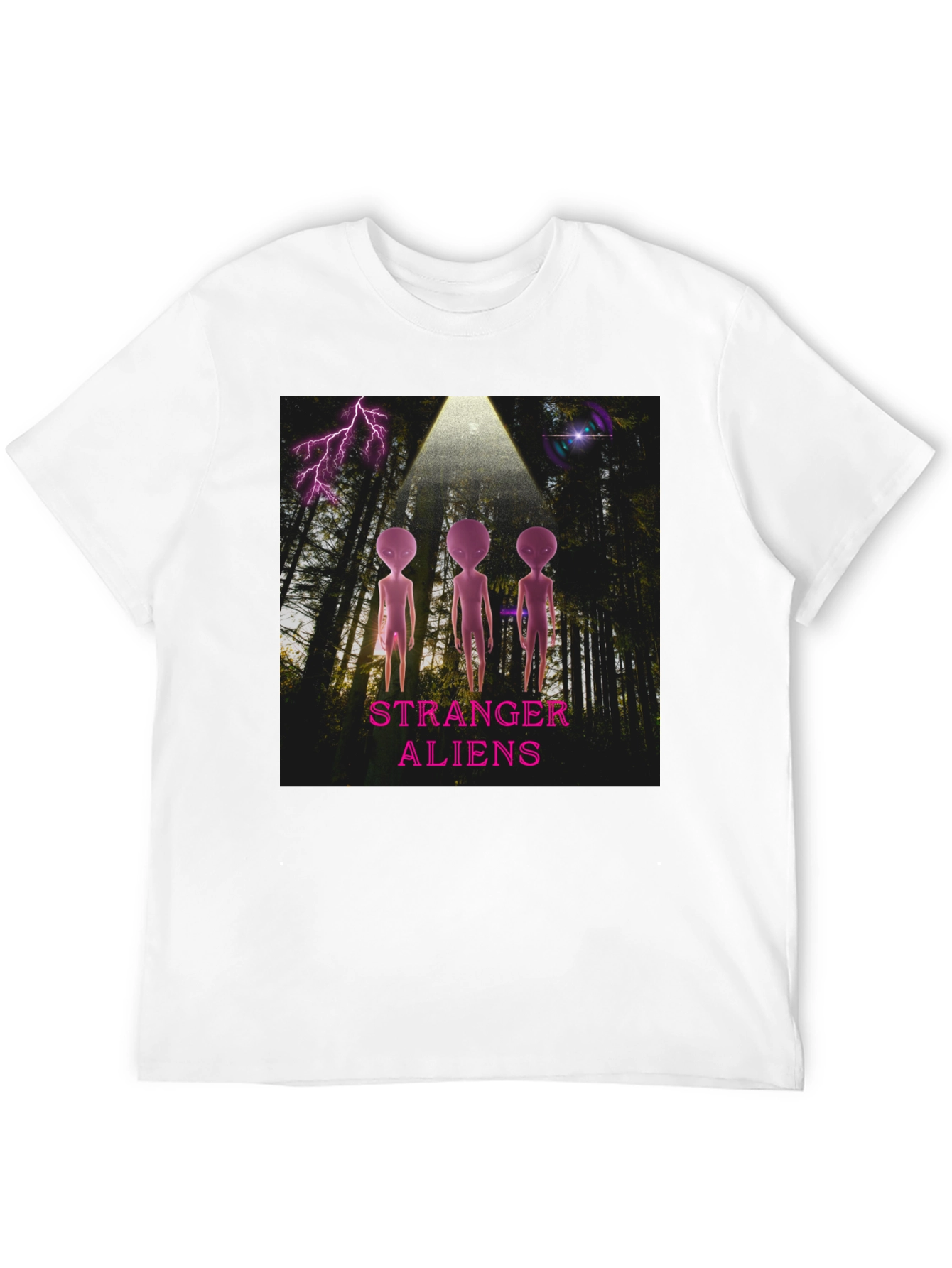 Stranger Aliens Graphic T-Shirt - Black Cotton Tee