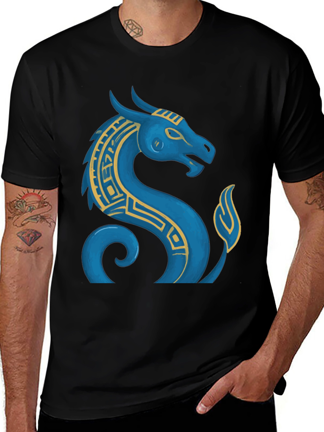 Dragon Graphic Black T-Shirt