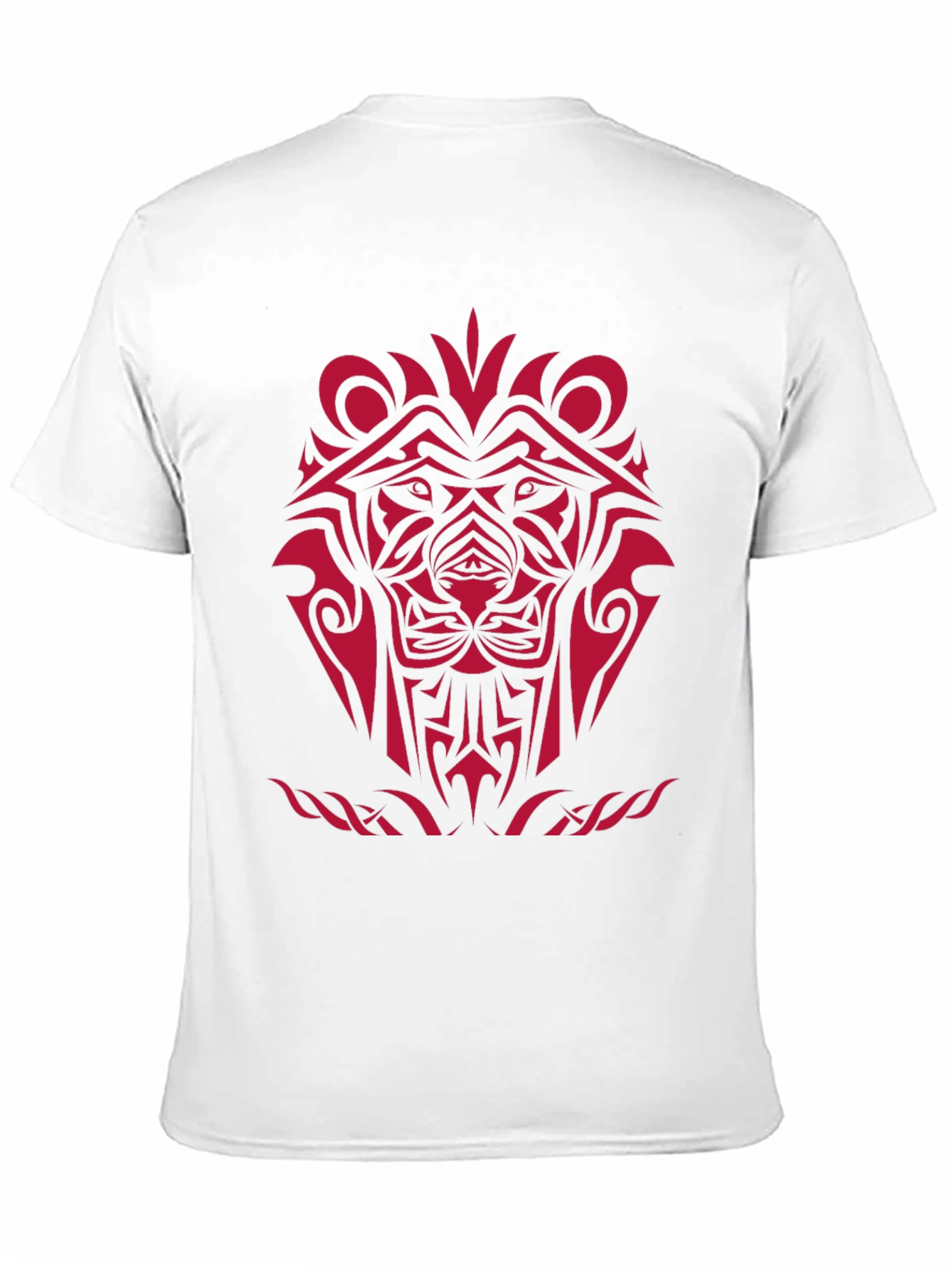 Tribal Lion Graphic Black T-Shirt