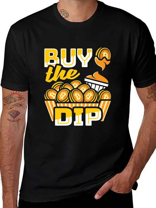 Buy the Dip Bitcoin Graphic Tee - Crypto Investor Shirt
