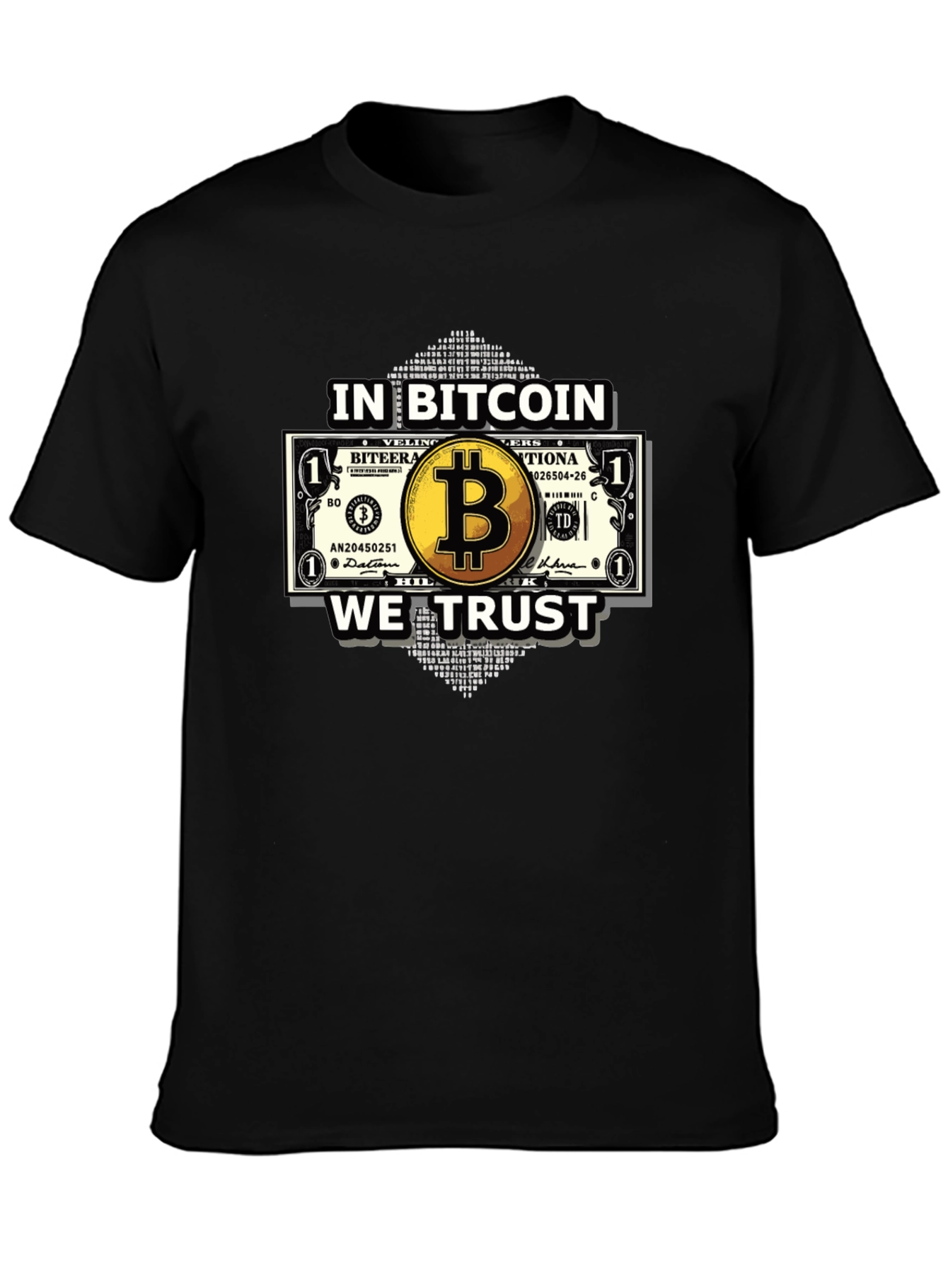 Bitcoin Trust Black T-Shirt - Crypto Currency Tee