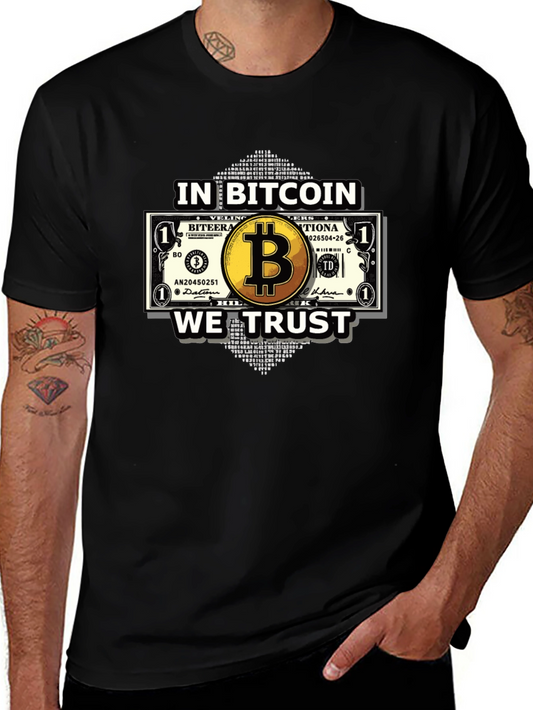 Bitcoin Trust Black T-Shirt - Crypto Currency Tee