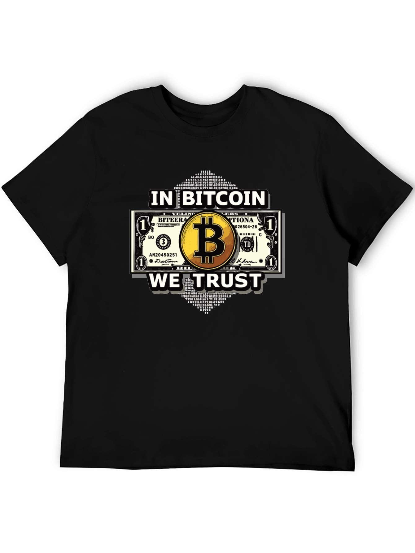 Bitcoin Trust Black T-Shirt - Crypto Currency Tee