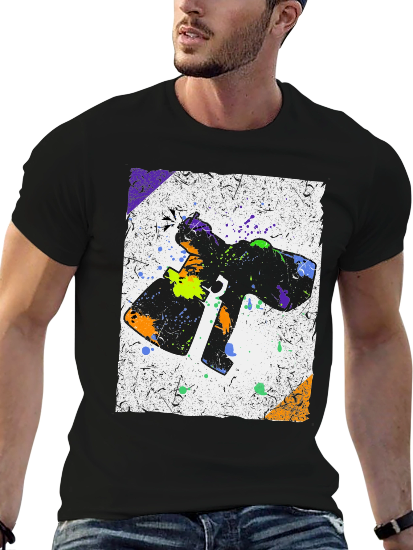Abstract Spray Paint T-Shirt