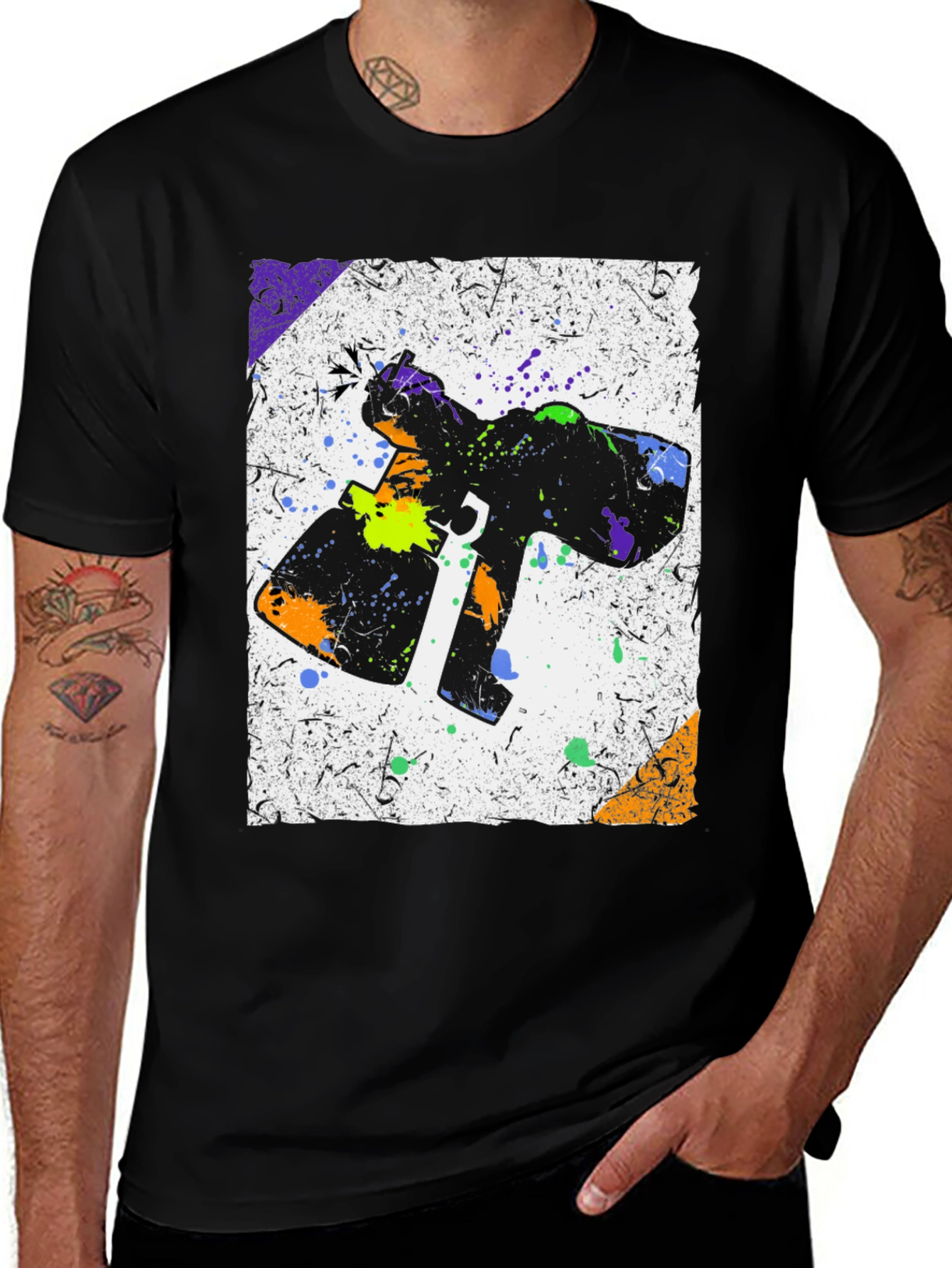 Abstract Spray Paint T-Shirt