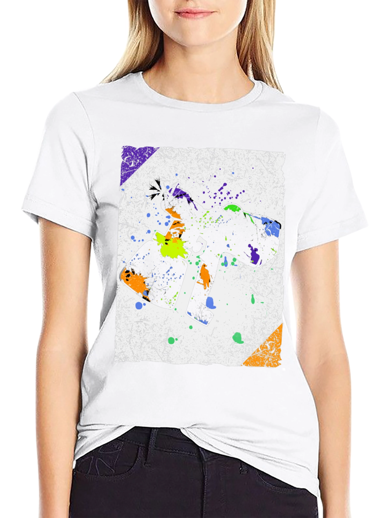 Abstract Spray Paint T-Shirt