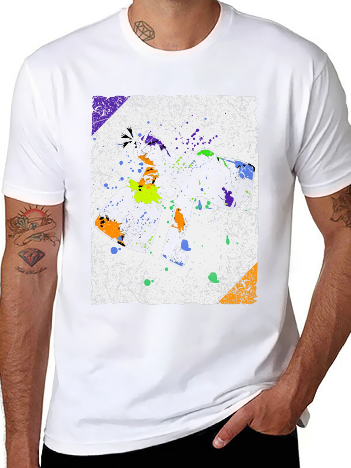 Abstract Spray Paint T-Shirt