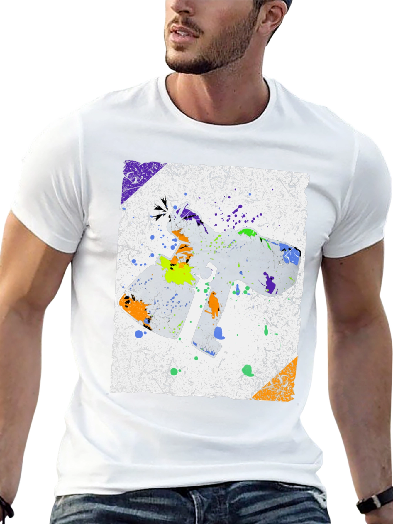 Abstract Spray Paint T-Shirt