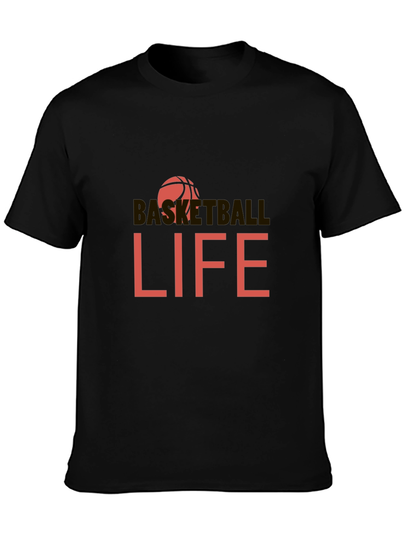Basketball Life Black Graphic Tee