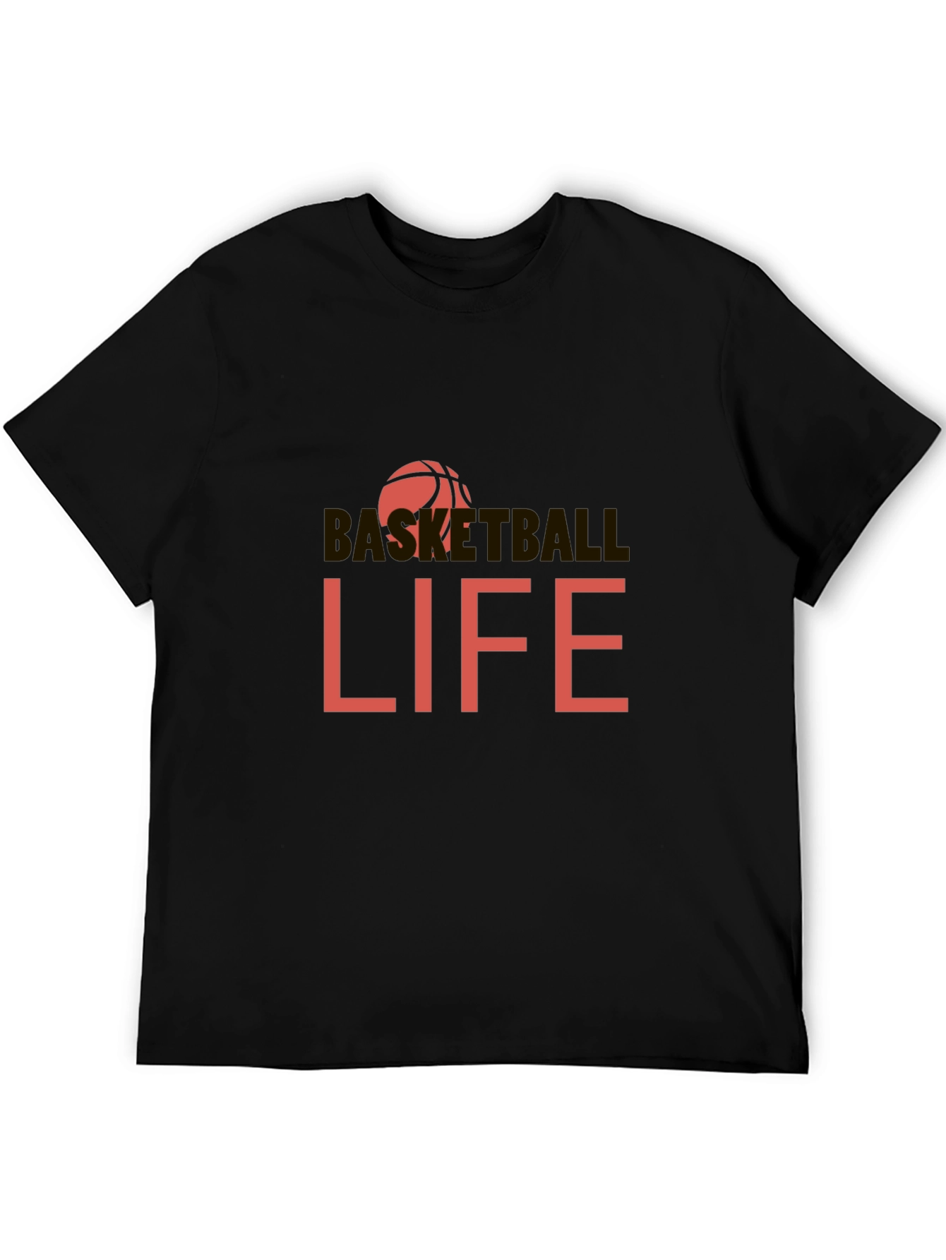 Basketball Life Black Graphic Tee
