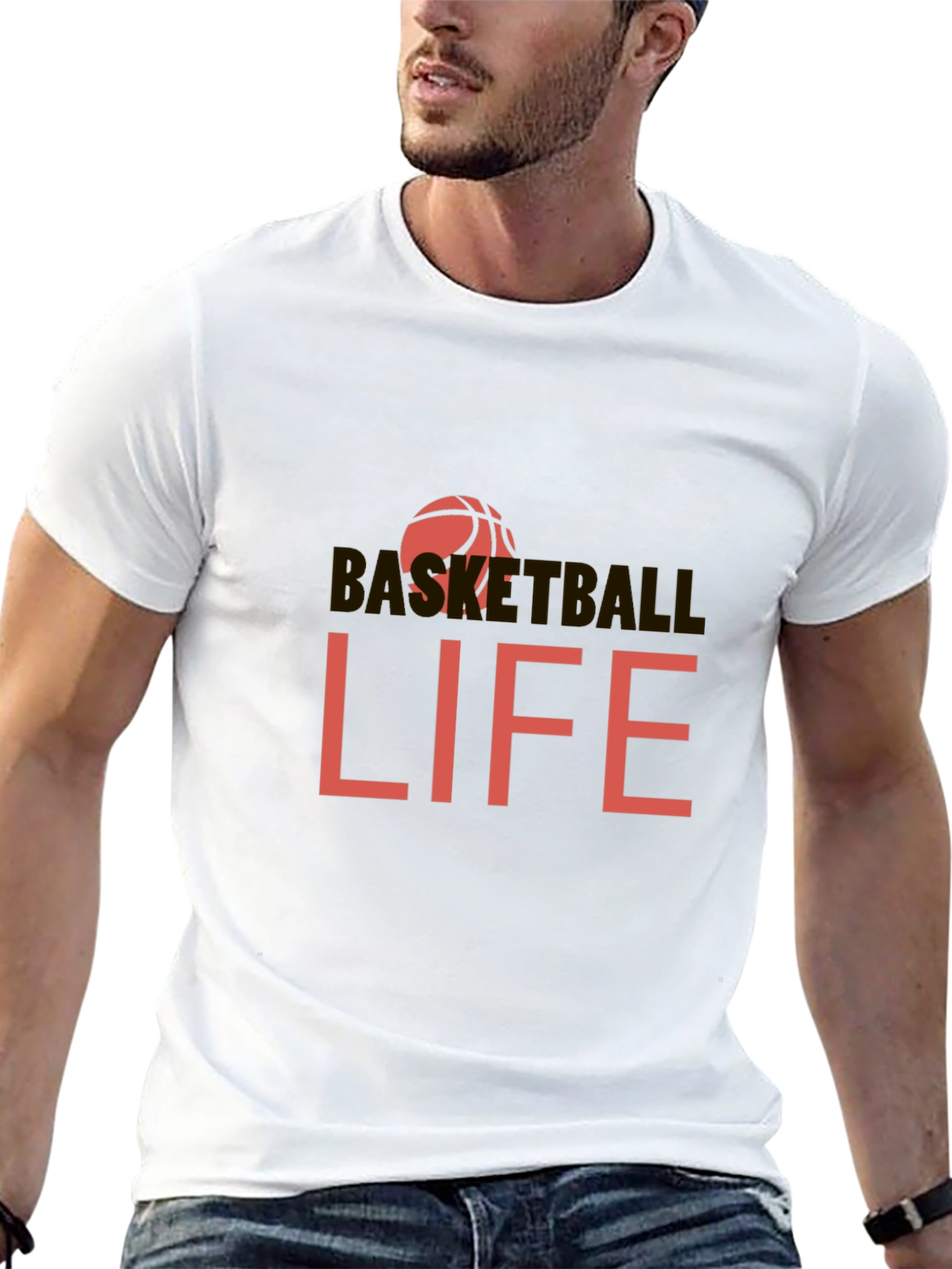 Basketball Life Black Graphic Tee