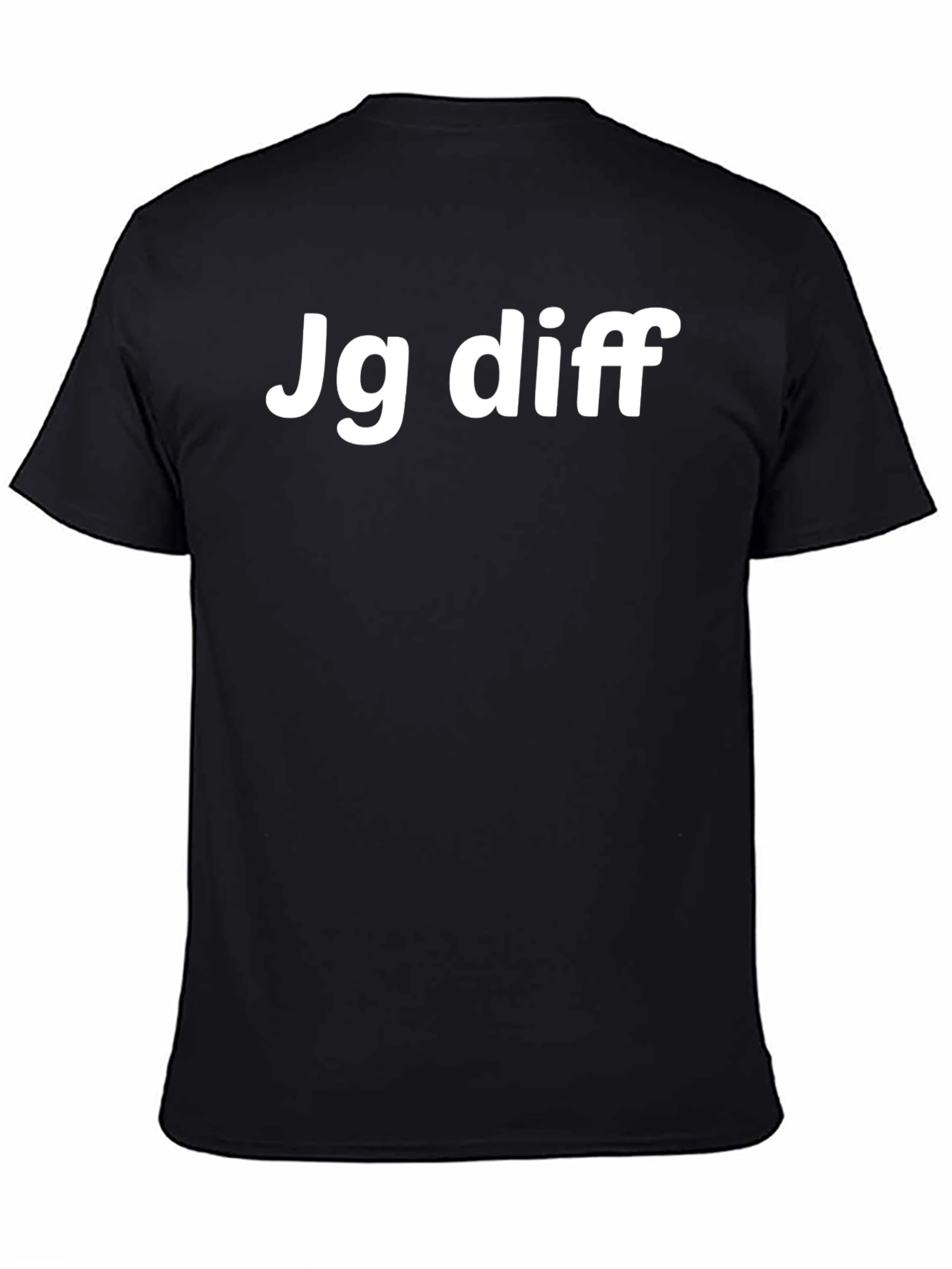 Jg Diff Graphic Tee - Black Cotton Blend T-Shirt