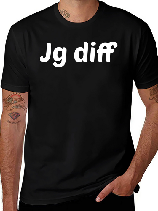 Jg Diff Graphic Tee - Black Cotton Blend T-Shirt