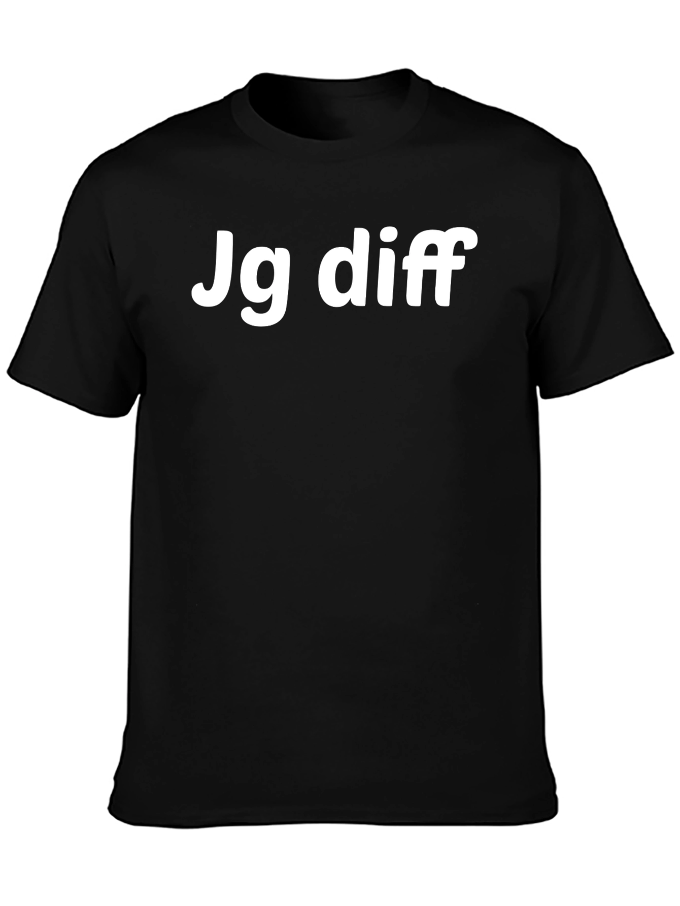 Jg Diff Graphic Tee - Black Cotton Blend T-Shirt