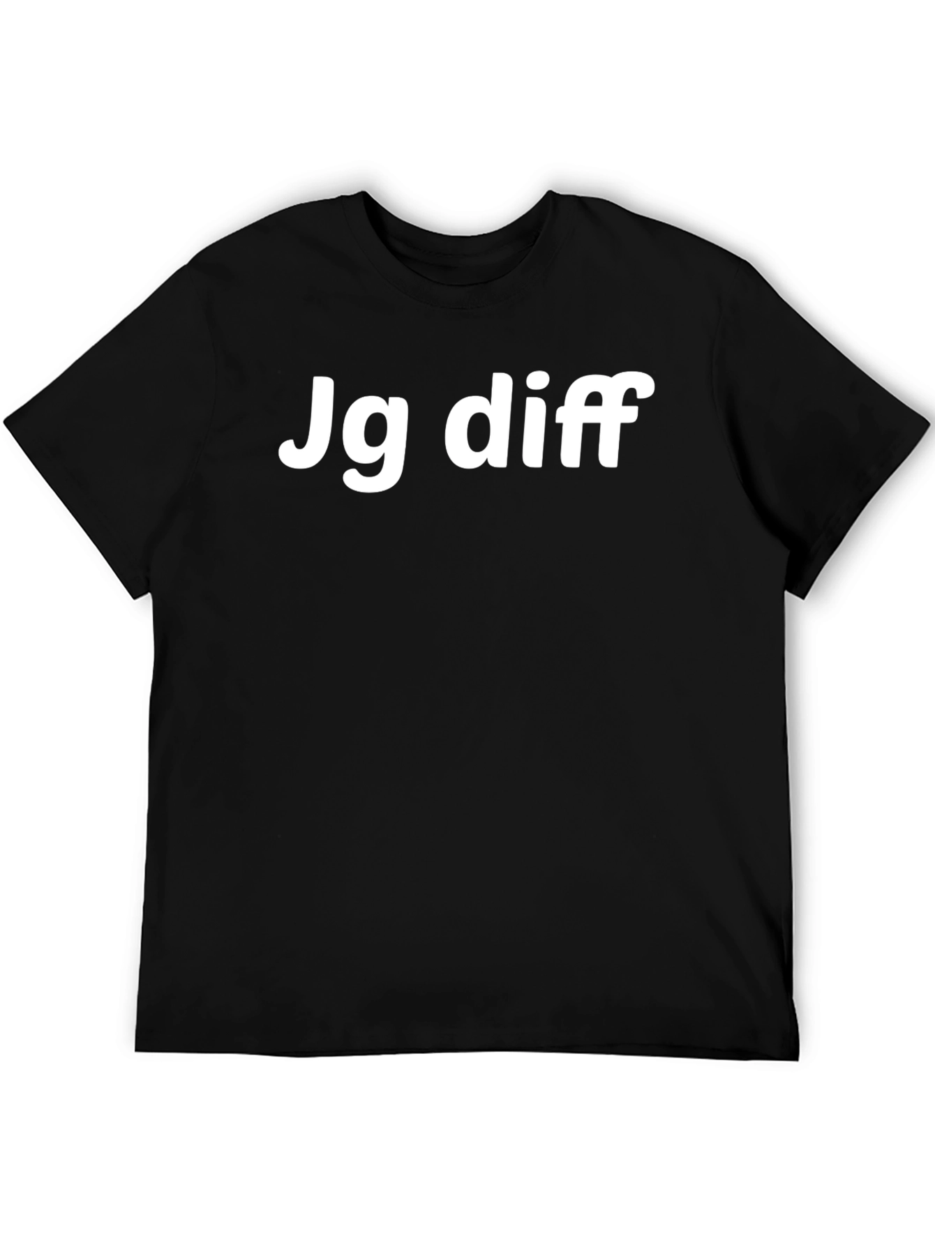 Jg Diff Graphic Tee - Black Cotton Blend T-Shirt