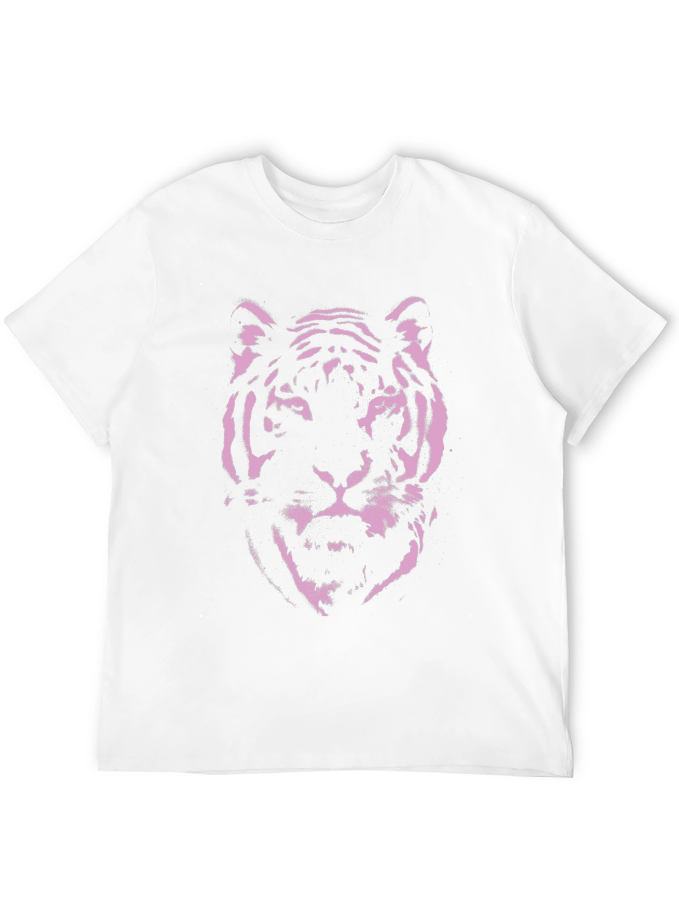 Pink Tiger Graphic Black T-Shirt