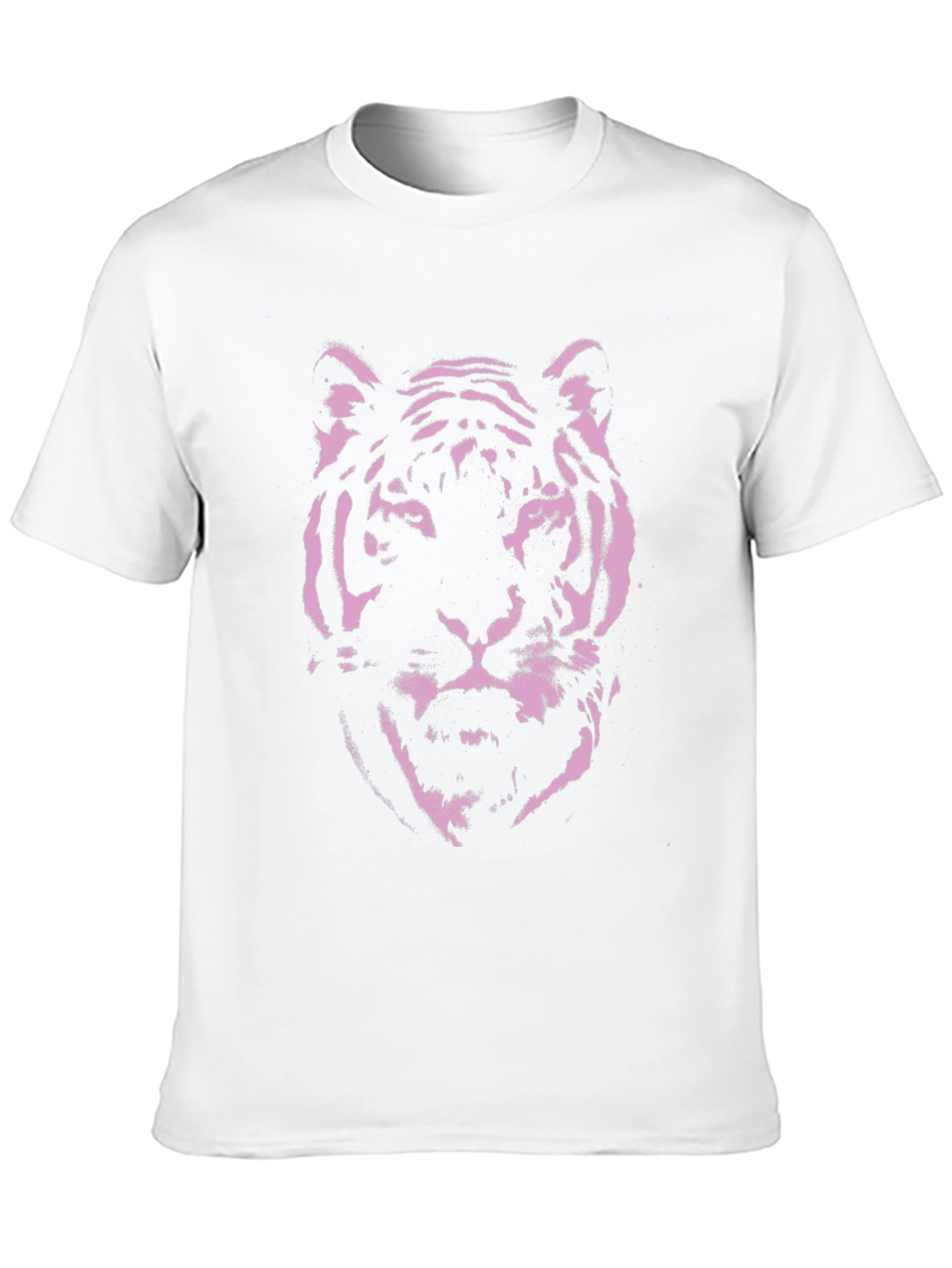 Pink Tiger Graphic Black T-Shirt