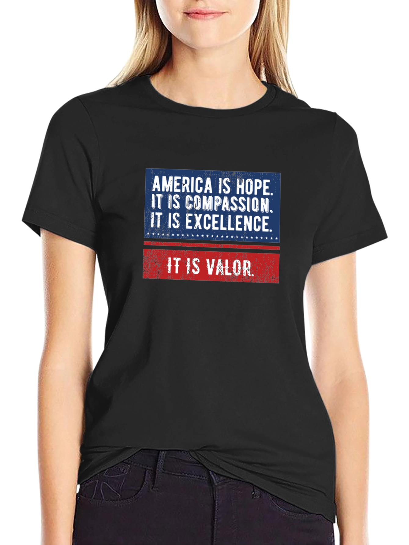 America: Hope Compassion Valor T-Shirt