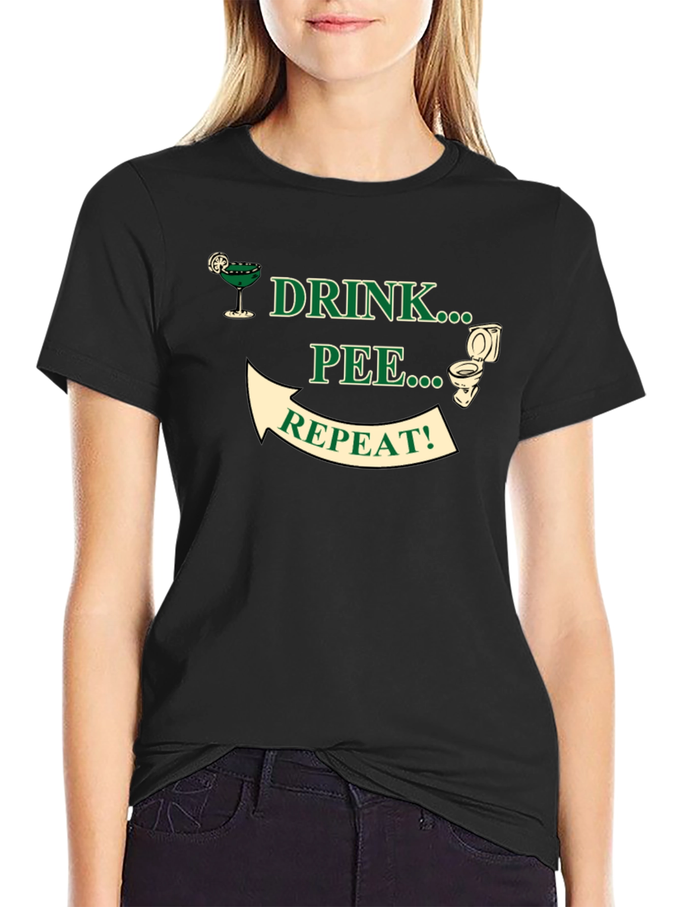 Drink Pee Repeat Graphic Tee