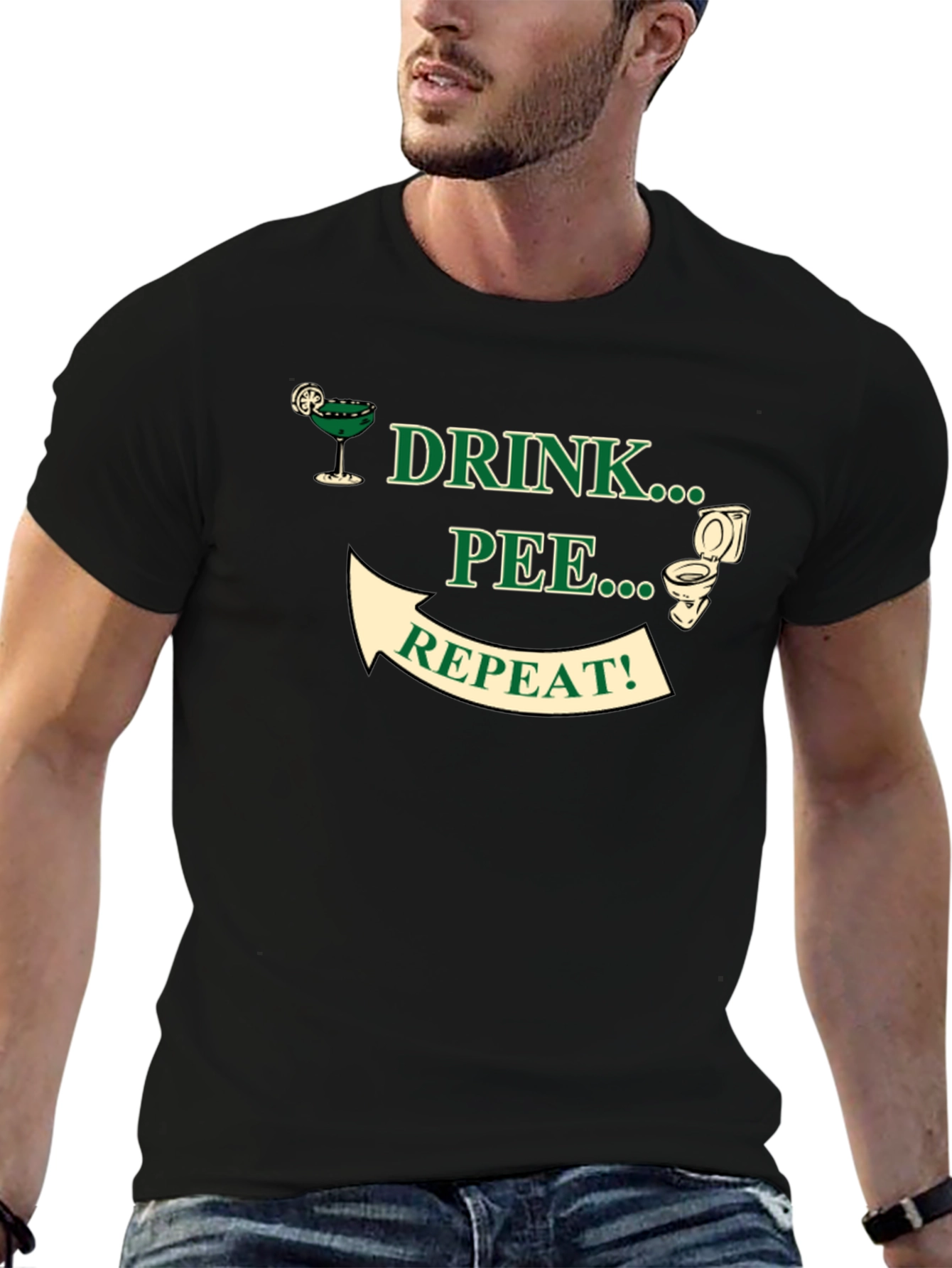 Drink Pee Repeat Graphic Tee