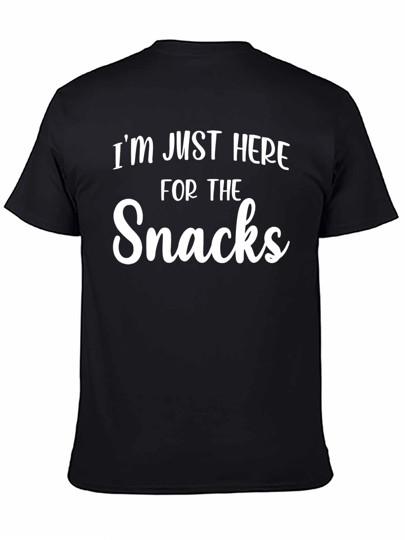 Snacks T-Shirt Funny Graphic Tee Casual Top