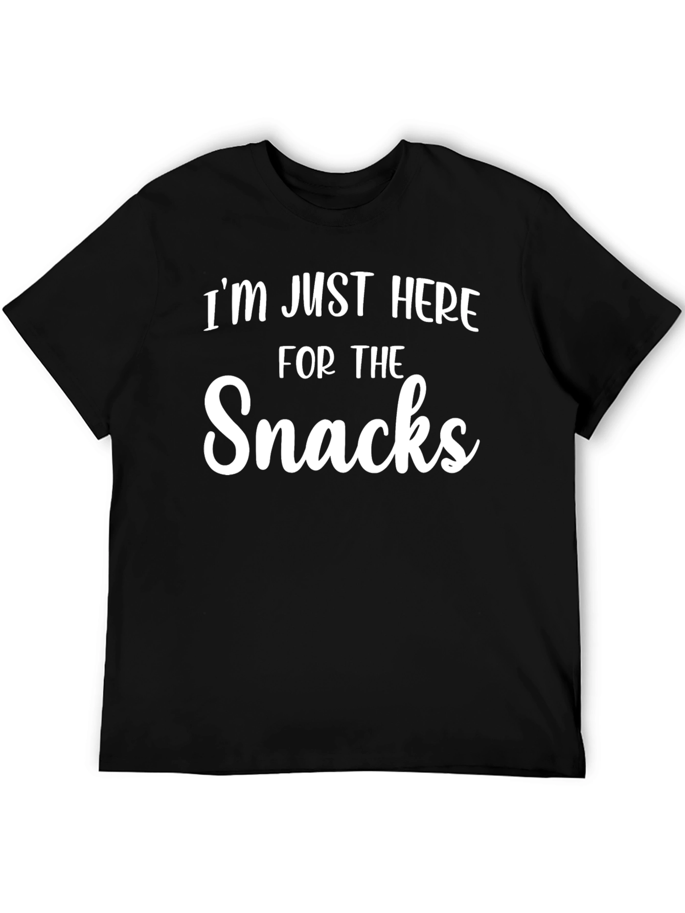 Snacks T-Shirt Funny Graphic Tee Casual Top