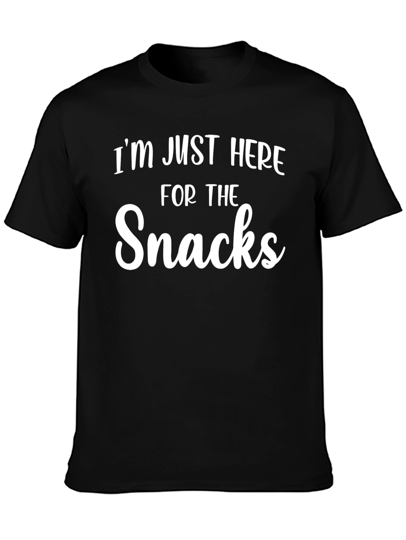 Snacks T-Shirt Funny Graphic Tee Casual Top