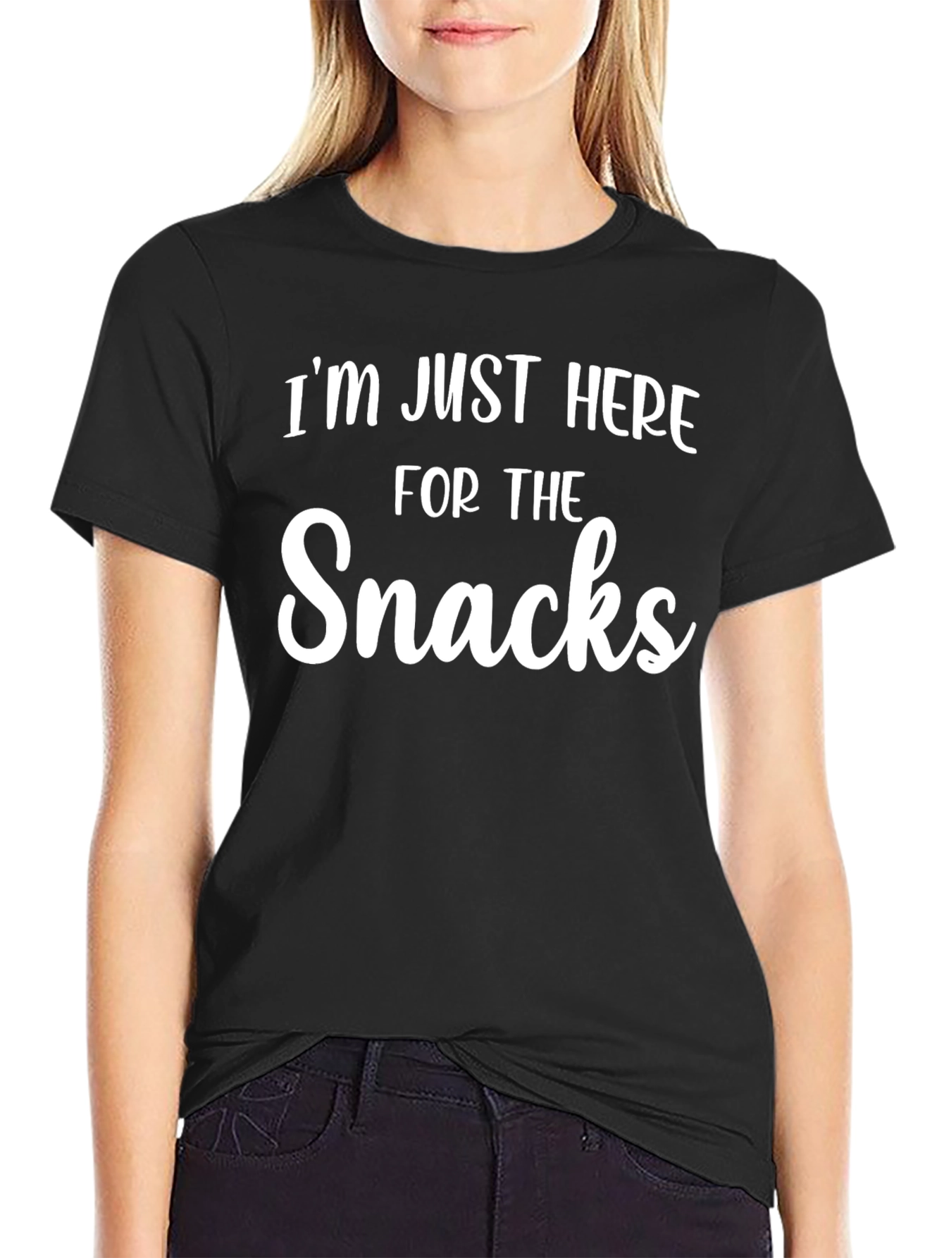 Snacks T-Shirt Funny Graphic Tee Casual Top