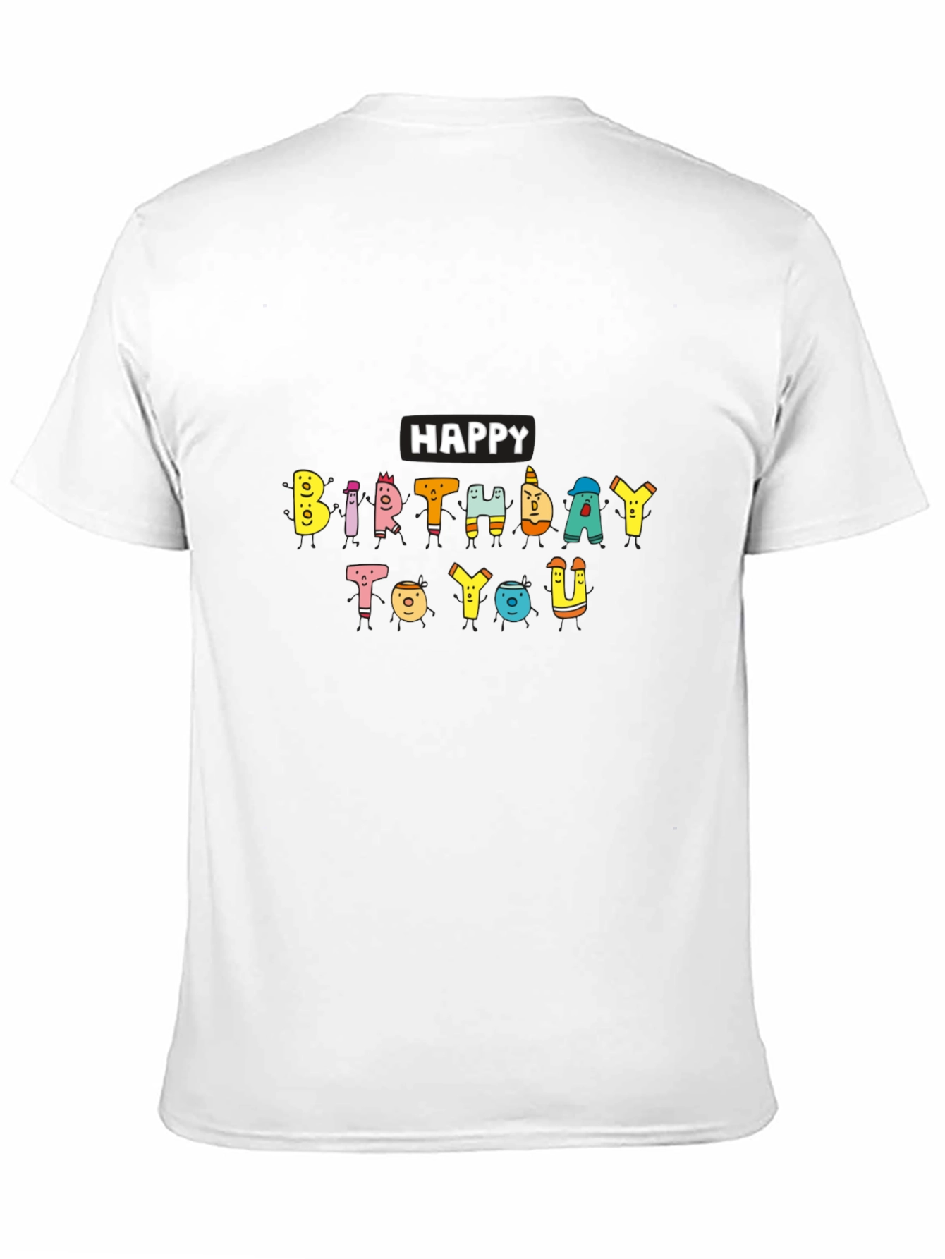 Happy Birthday Graphic Tee - Soft Cotton Blend