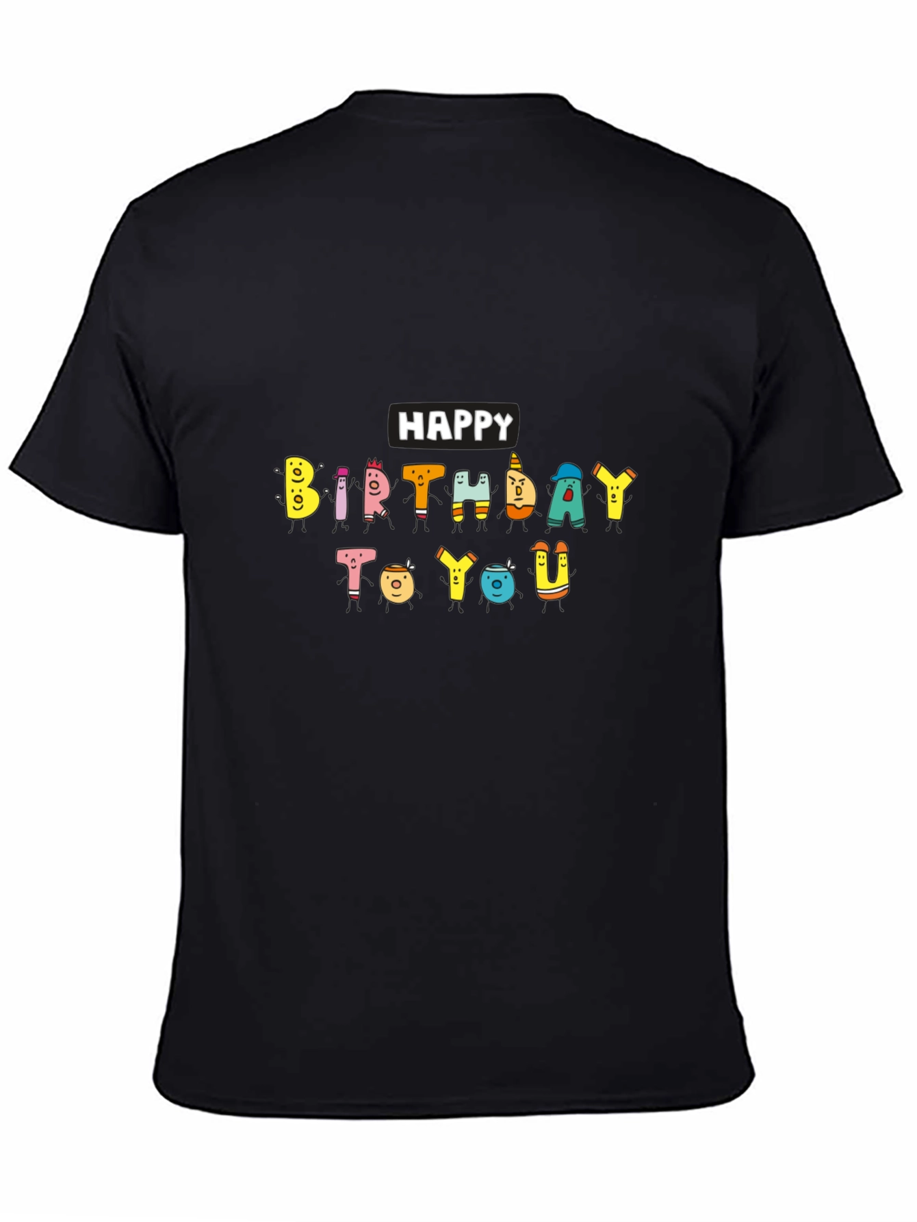 Happy Birthday Graphic Tee - Soft Cotton Blend