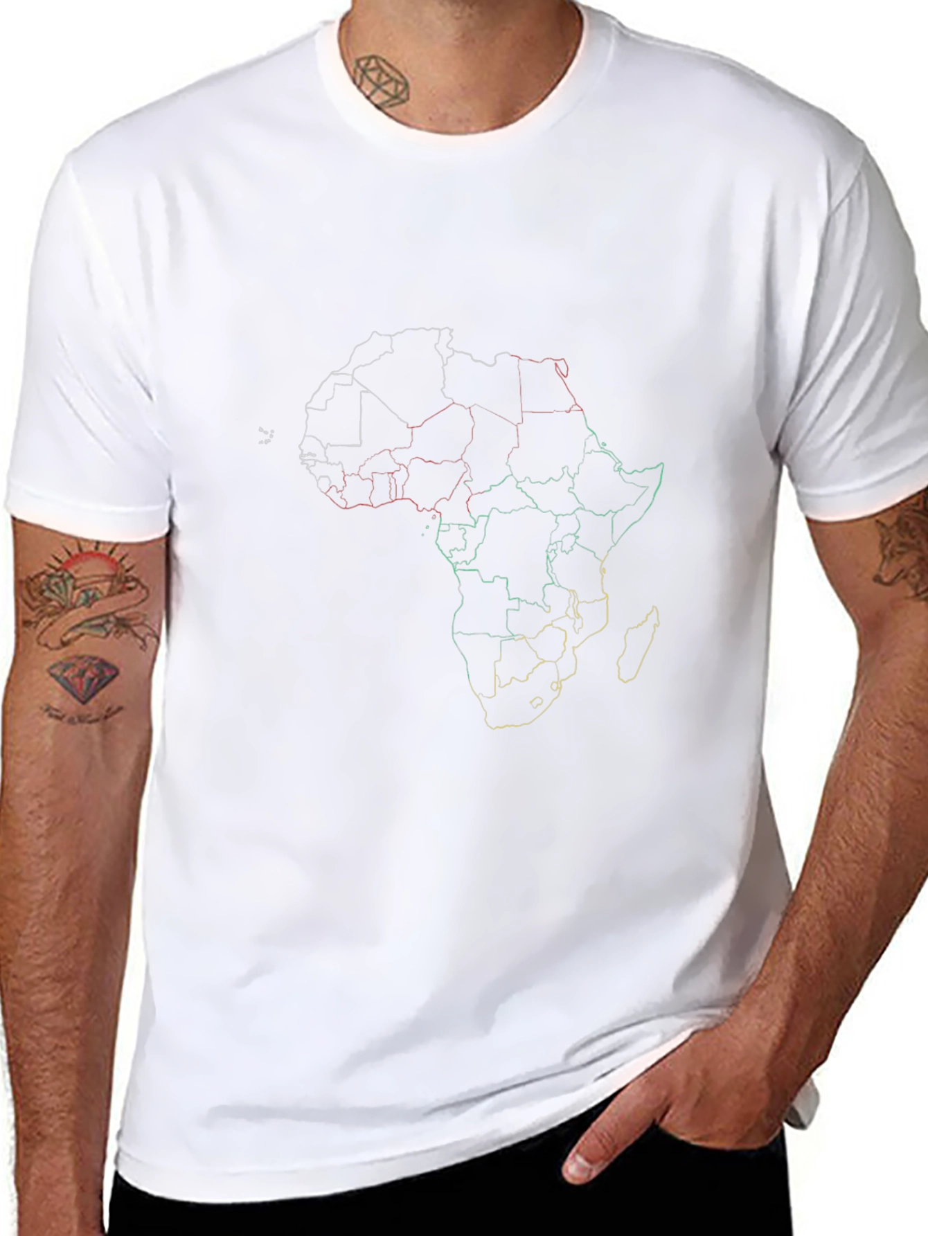 Africa Outline Graphic T-Shirt - Classic Fit