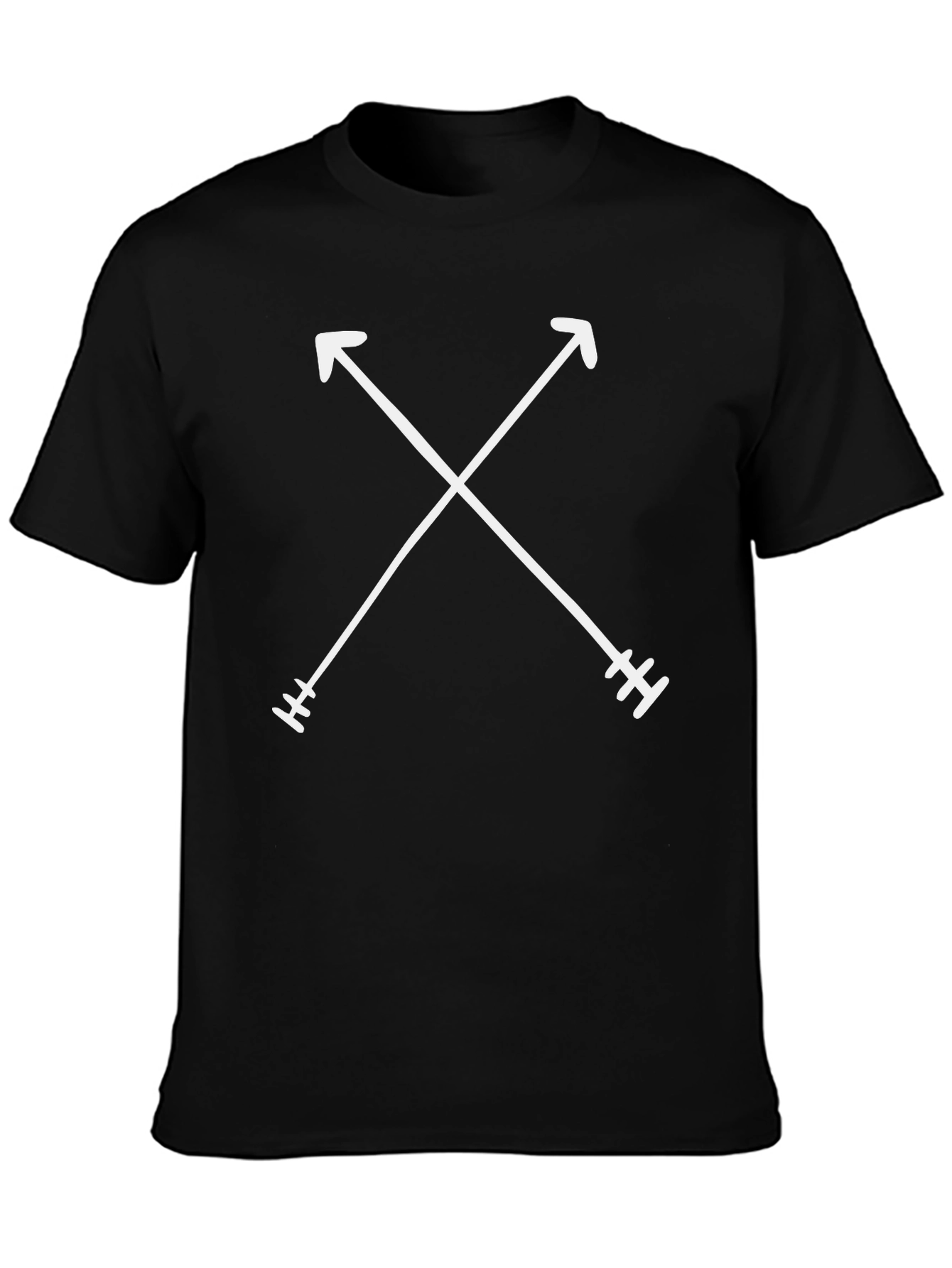 Crossed Arrows Graphic Black T-Shirt