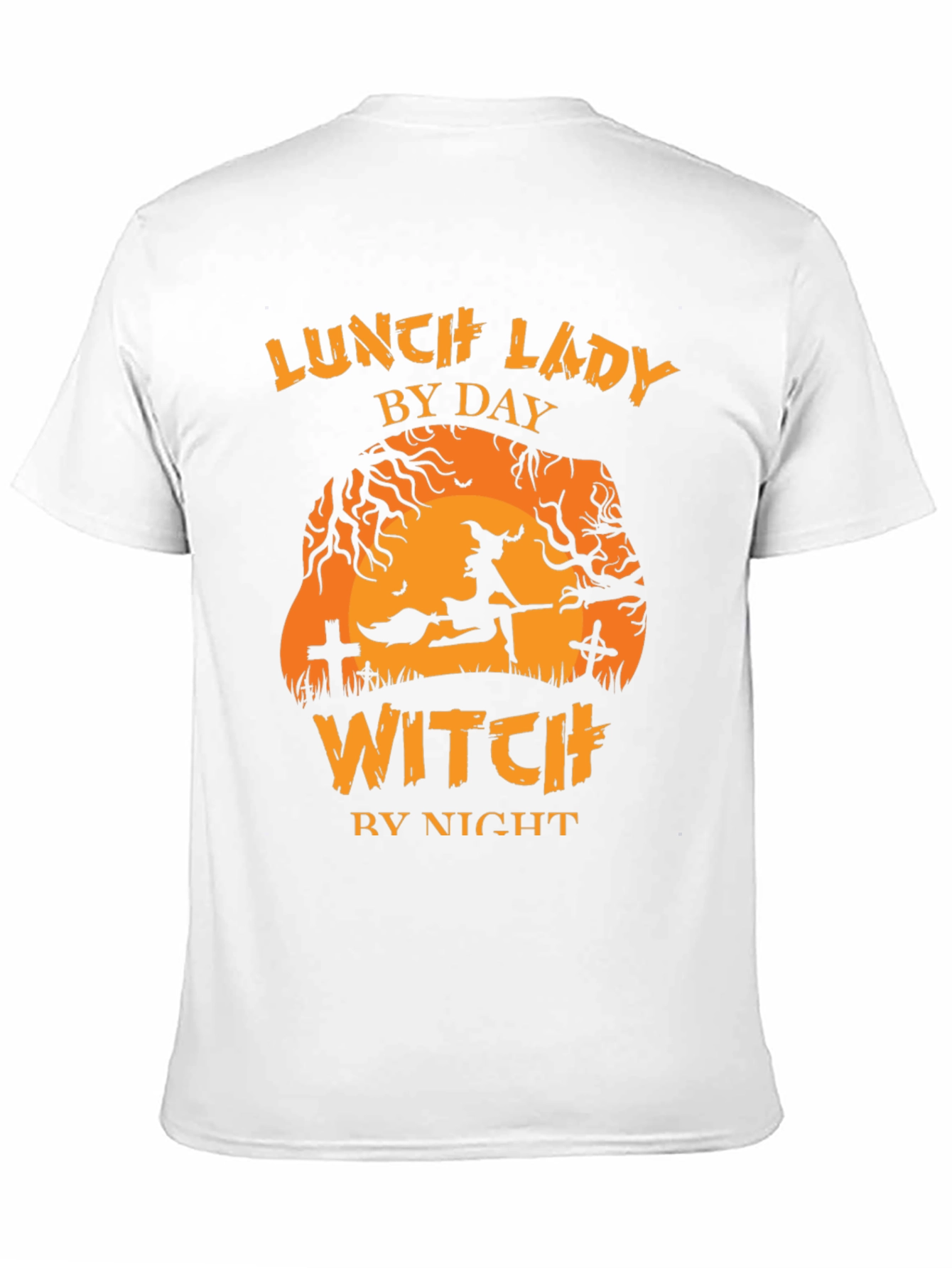 Lunch Lady By Day Witch By Night Halloween T-Shirt