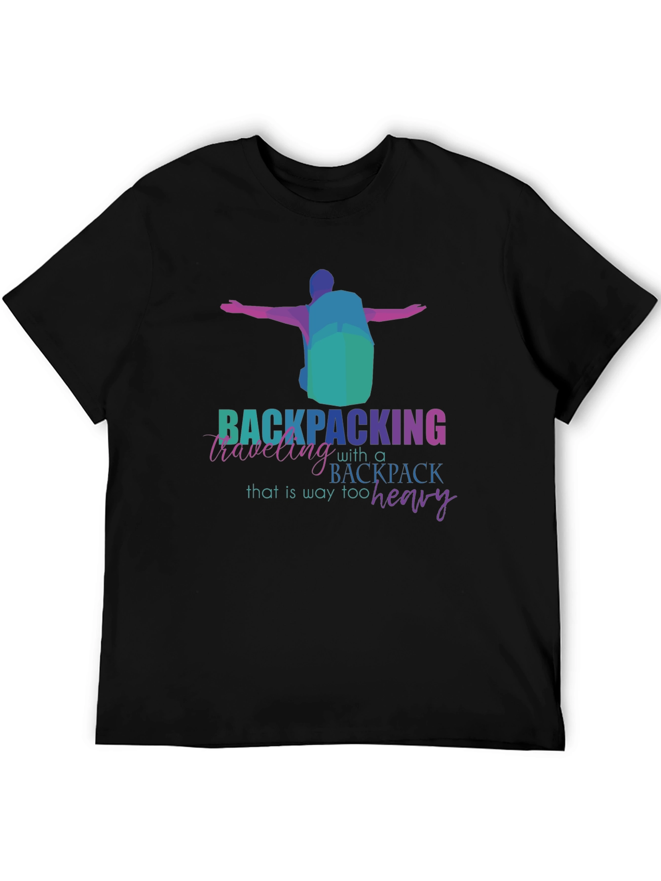 Backpacking Too Heavy Graphic T-Shirt