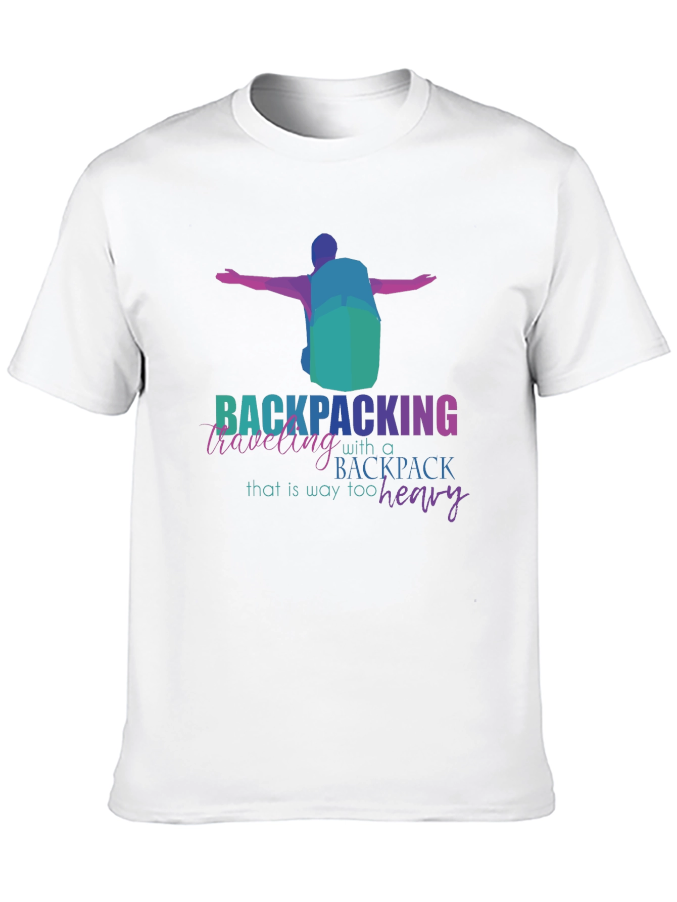 Backpacking Too Heavy Graphic T-Shirt