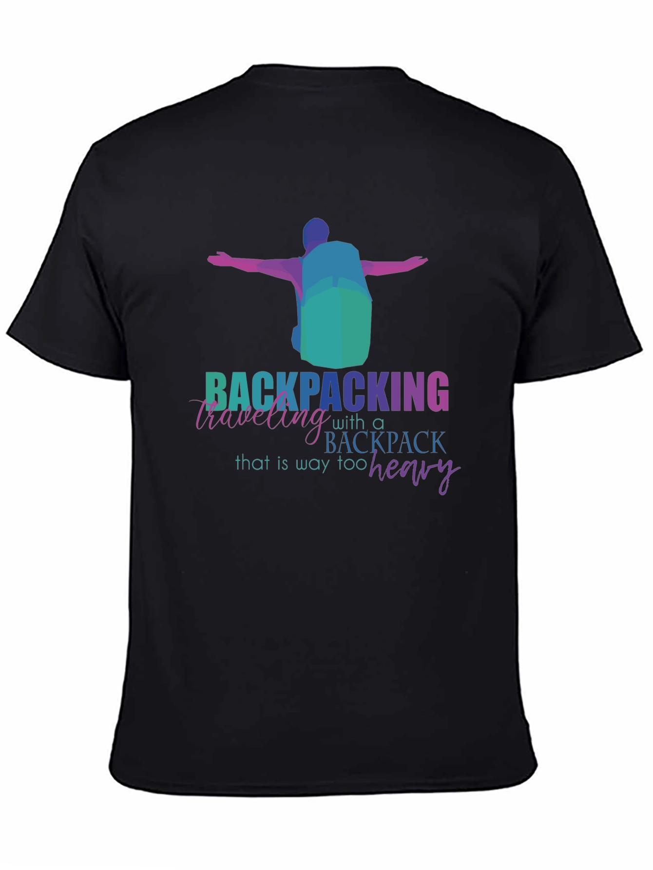 Backpacking Too Heavy Graphic T-Shirt
