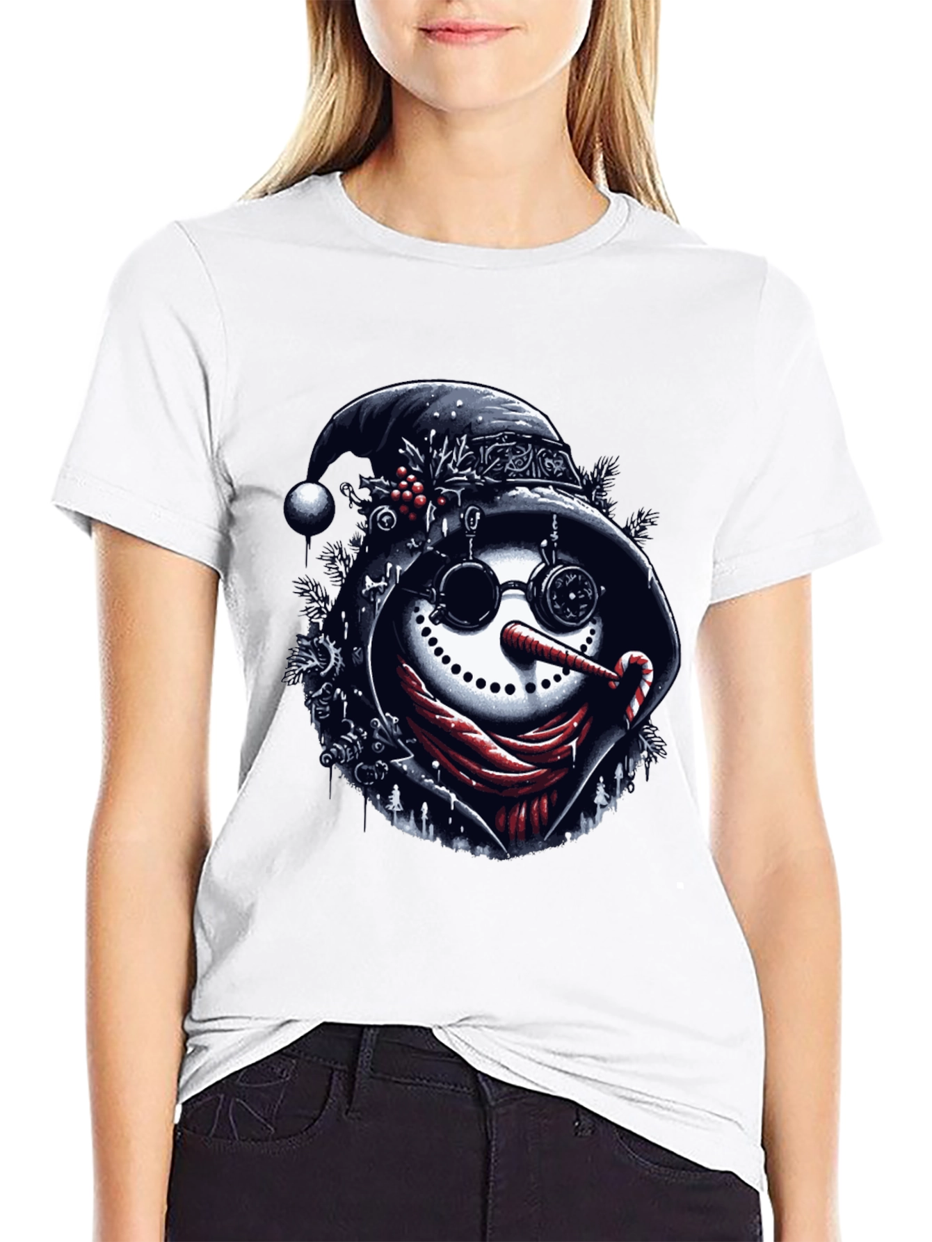 Steampunk Snowman Graphic Tee
